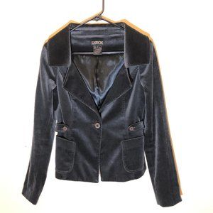 LaRok Chocolate Brown Velvet Blazer Style Coat S